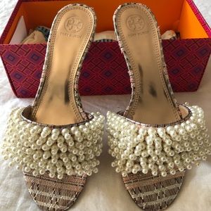 Tory Burch Tatiana 45mm Slide Moody Tweed